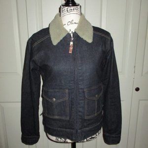 BURTON DryRide Sherpa Lined Jean Jacket Sz XS